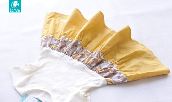 Váy linen phối thô 3 đoạn - voi vàng