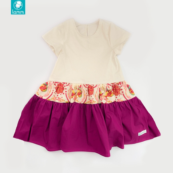 Váy thô 3 đoạn điệp tím