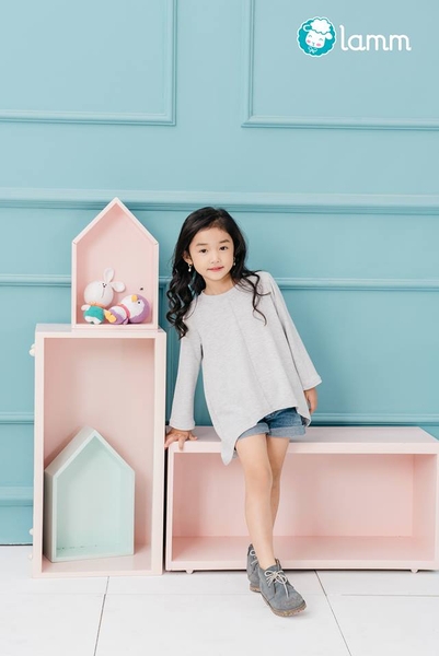 Váy Áo thun high low màu ghi