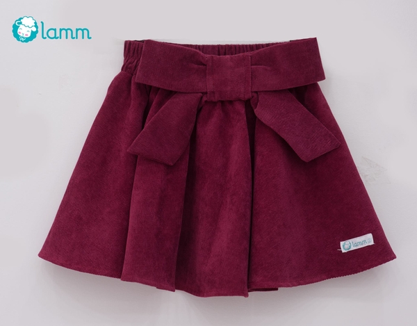 Chân váy nhung nơ đại