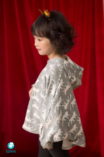 Áo poncho nỉ có mũ