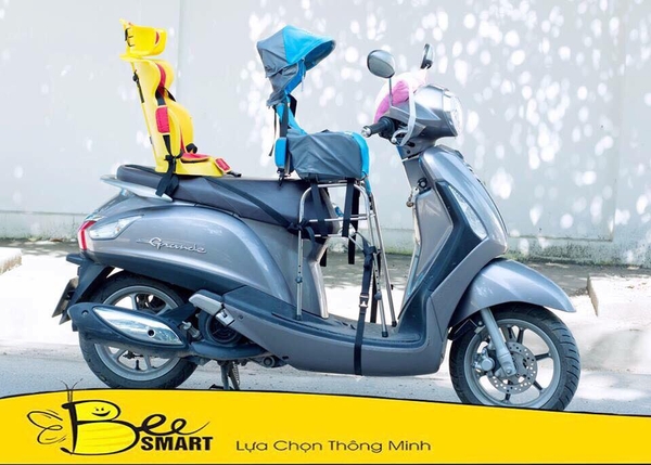 Ghế ngồi xe máy cho bé X1 - Lắp xe số phía trước