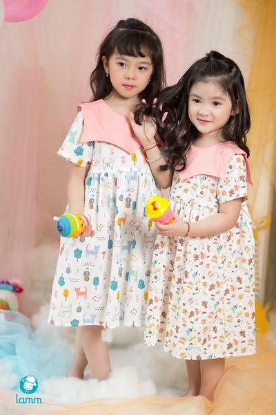 Váy thô cổ vương miện họa tiết vườn thú - CROWN