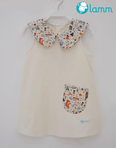 Váy xuông A cổ sen khu rừng - FOREST