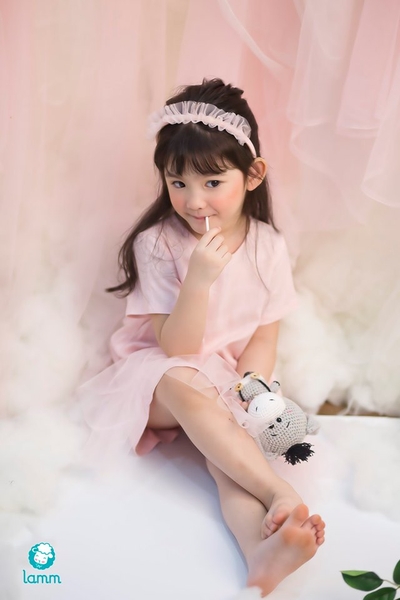 Váy xuông phối voan AVOAN