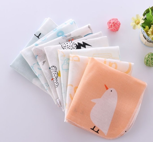 Khăn xô siêu mềm họa tiết dễ thương cho bé - set 3 chiếc - 21,000đ