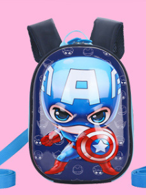 Balo hoạt hình có khung nhựa chống bẹp cho bé trai bé gái