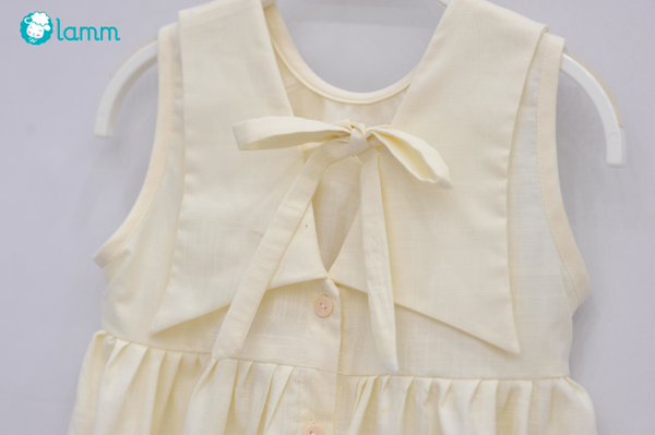 Váy thô cổ V lưng lá cổ VSailor