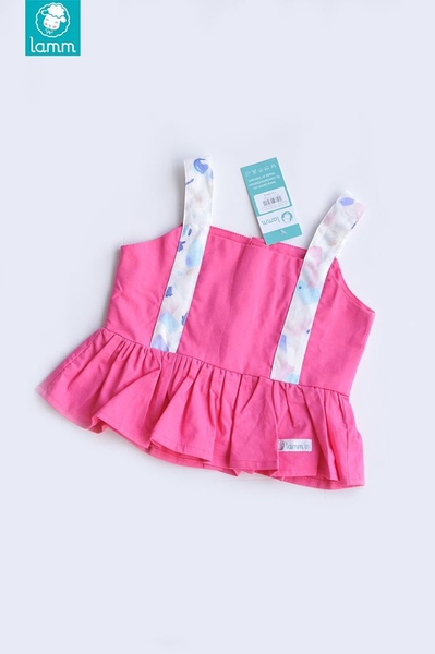 Áo hai dây bản 3cm đuôi cá hồng nhạt	TOP2HN