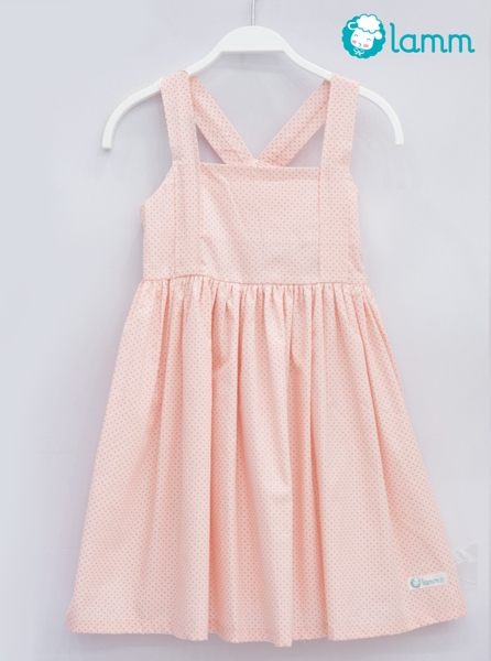 Váy thô 2 dây nối eo chấm bi 2Pinkdot