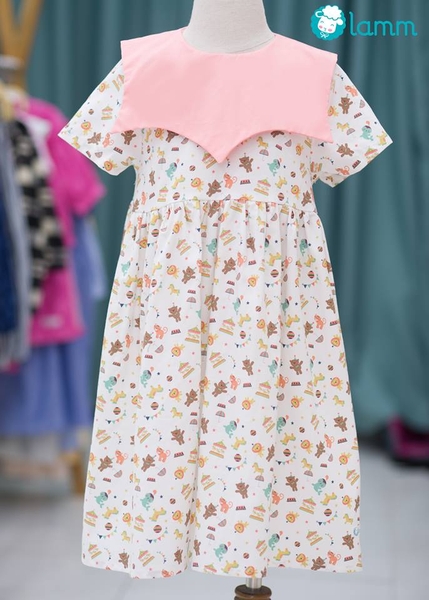 Váy thô cổ vương miện họa tiết vườn thú - CROWN