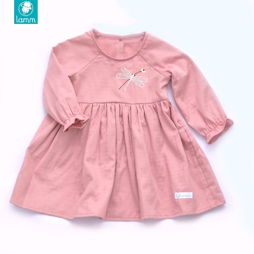 Váy thô xô hồng thêu chuồn chuồn DRAGONFLY