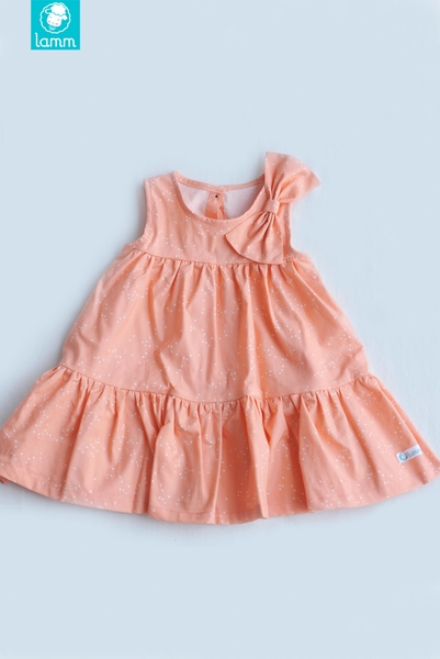 Váy thô Mỹ ba đoạn nơ vai cam sao 3STAR