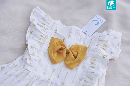 Váy thô Mỹ bèo 2 bên nơ ngực