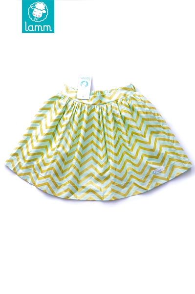 Chân váy phồng thô Mỹ zigzag xanh CVzigX