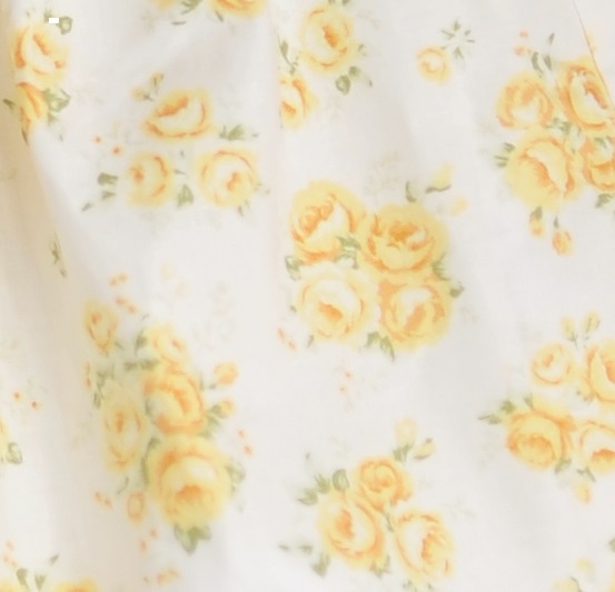 Váy thô Hàn tay bồng dây vai hoa vàng CLAIRE