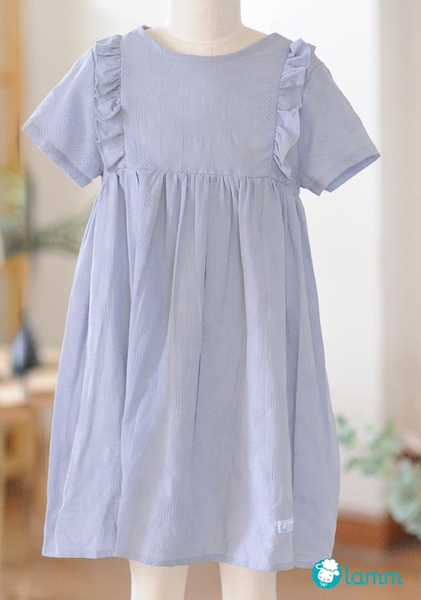 Váy bèo hai bên có tay ghi - GREYROSE