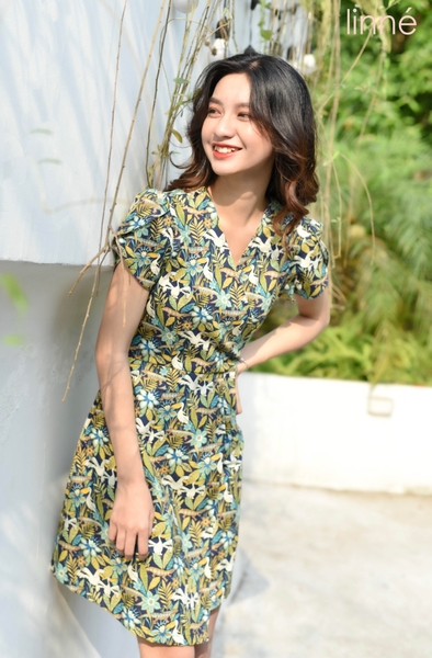 Váy thô Hàn hoa nhiệt đới LITROP