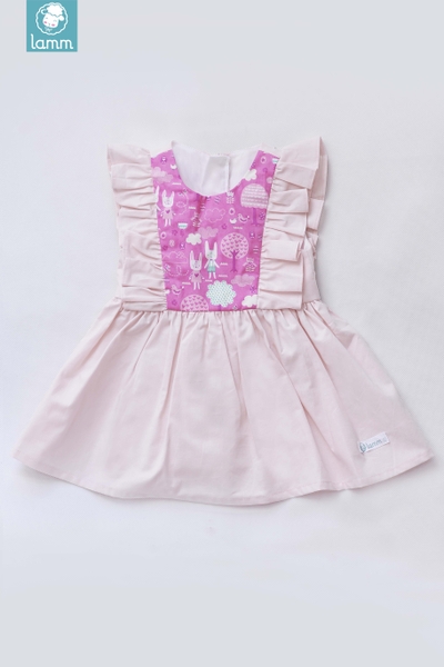 Váy thô bèo vai thỏ hồng BUNNIE