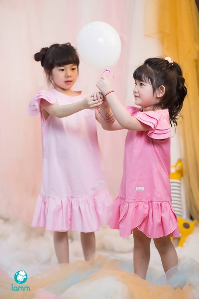 Váy thô A cánh hoa hồng nhạt - PAFETAL