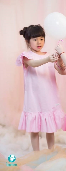 Váy thô A cánh hoa hồng nhạt - PAFETAL