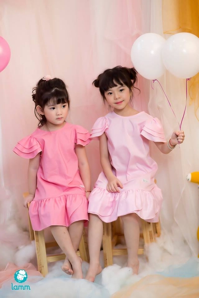 Váy thô A cánh hoa hồng nhạt - PAFETAL