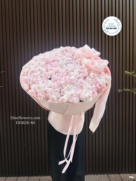 Bó hoa hồng chùm Plume siêu to khổng lồ tặng sinh nhật bạn gái, người yêu ở Hà Nội