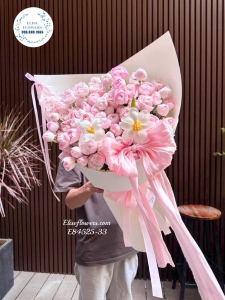 Bó hoa hồng chùm Plume tặng vợ, người yêu tại Hà Nội | Elise Flowers