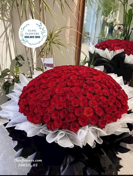 Bó hoa hồng đỏ tặng bạn gái 20/10 - Elise Flowers