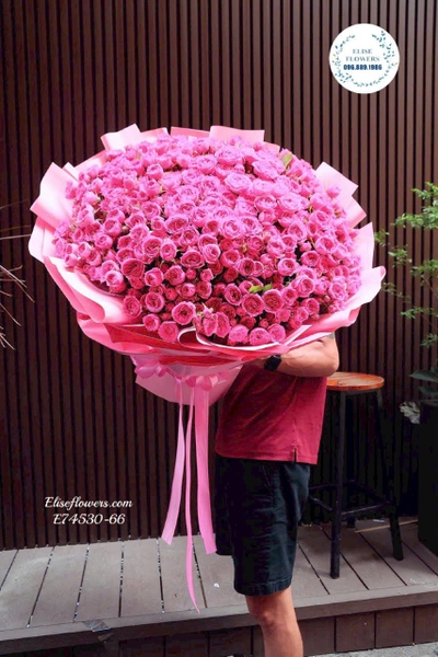 Bó hoa hồng Sophie khổng lồ tặng người yêu | Elise Flowers
