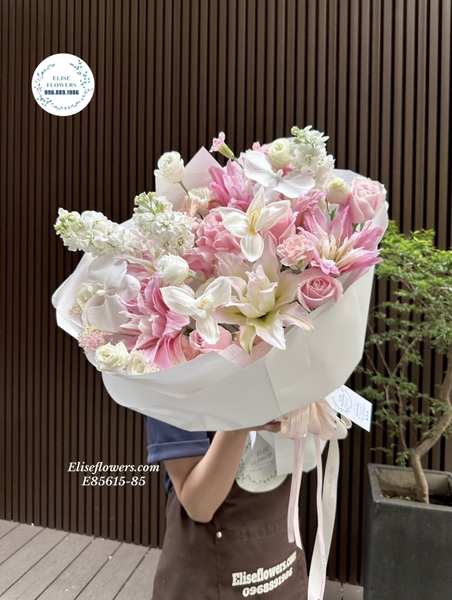 Bó hoa tulip hồng đẹp tặng sinh nhật. Hoa sinh nhật Hà Nội