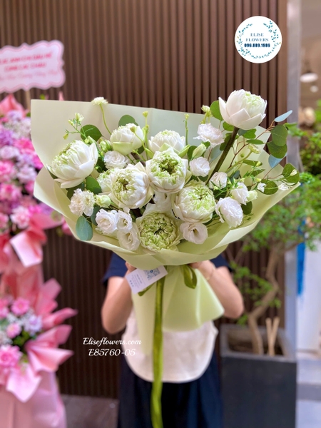 Hoa sen Trắng Hà Nội. Địa chỉ mua hoa sen trắng đẹp tại Hà Nội. | Elise Flowers