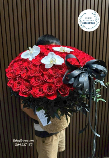 Lẵng hoa hồng đỏ tặng bạn gái người yêu ngày 20/10 - Elise Flowers