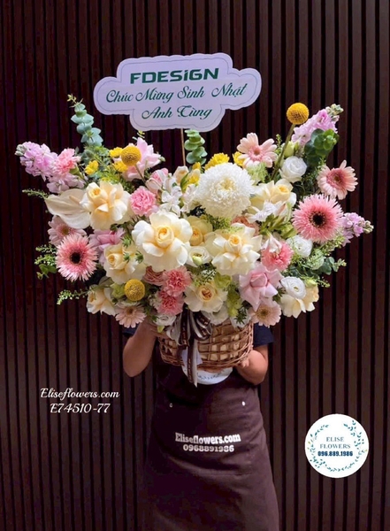 Lẵng Hoa Tri Ân Thầy Cô Ngày 20/11 | Elise Flowers