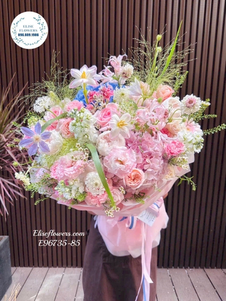 Hoa 20 tháng 10 màu pastel - Hoa tặng người yêu tại Hà Nội | Elise Flowers