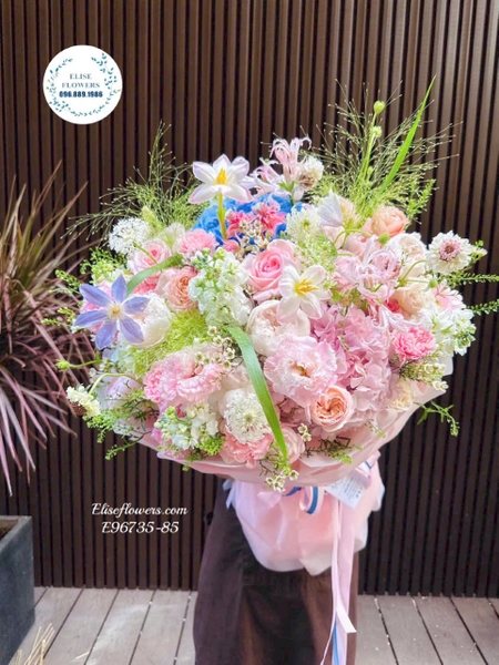 Hoa pastel 20/10 tặng bạn gái tại Cầu Giấy | Elise Flowers
