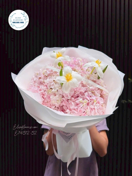 Hoa cẩm tú cầu hồng đẹp tại Hà Nội tặng người yêu | Elise Flowers