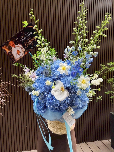 Hoa cẩm tú cầu xanh tặng văn phòng luật sư ngày 10/10 tại Hà Nội | Elise Flowers