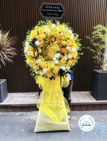 Hoa chia buồn - Hoa tang lễ Hà Nội. Kệ hoa chia buồn đẹp ở Hà Nội | Elise Flowers