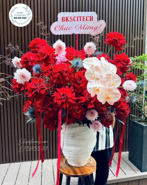 Hoa mừng tân gia lẵng hoa chúc mừng nhà mới tại Cầu Giấy | Elise Flowers