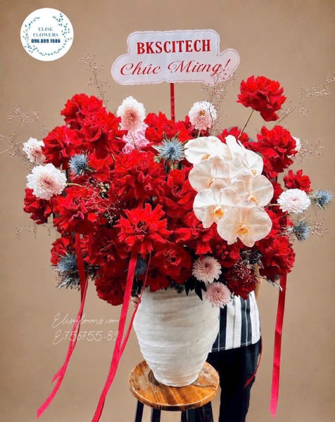 Hoa tân gia nhà mới - lẵng hoa chúc mừng tại Hà Nội | Elise Flowers