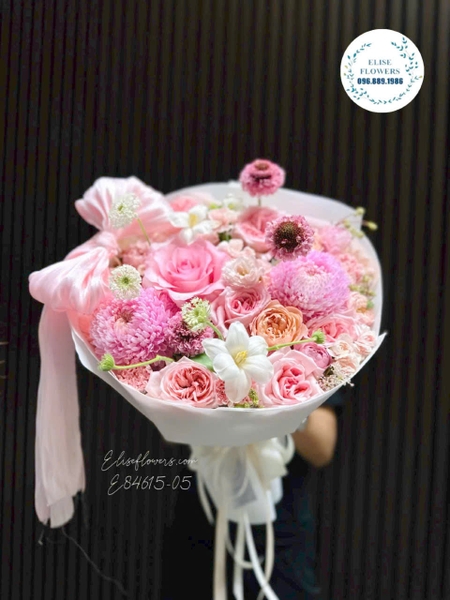 Bó hoa hồng pastel tặng bạn gái giao tận nơi tại Hà Nội | Elise Flowers