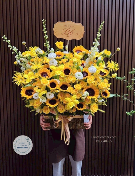 Hoa chúc mừng tặng bố đẹp tại Hà Nội | Elise Flowers