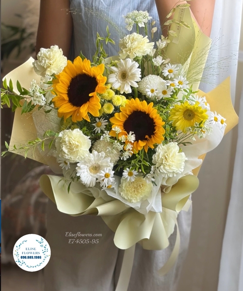 Hoa Tốt Nghiệp Cầu Giấy. Bó hoa hướng dương tặng tốt nghiệp đẹp ở Cầu Giấy. Elise Flowers