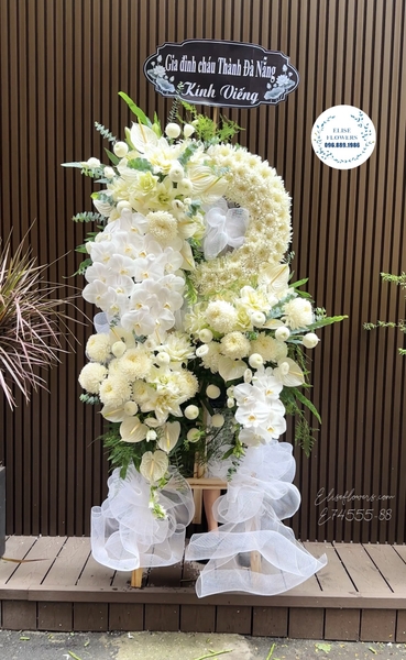 Hoa viếng đám tang sang trọng ở Hà Nội. Elise Flowers