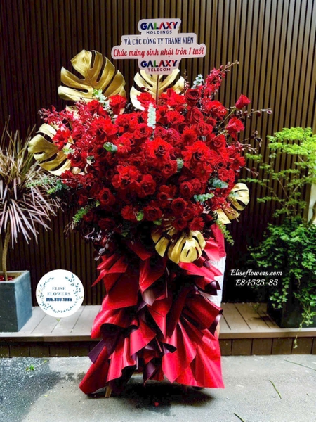 Đặt Kệ hoa khai trương tặng đối tác, công ty tại Hà Nội | Elise Flowers