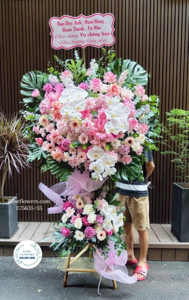 Kệ Hoa Chúc Mừng Khai Trương Tại Thanh Trì - Elise Flowers