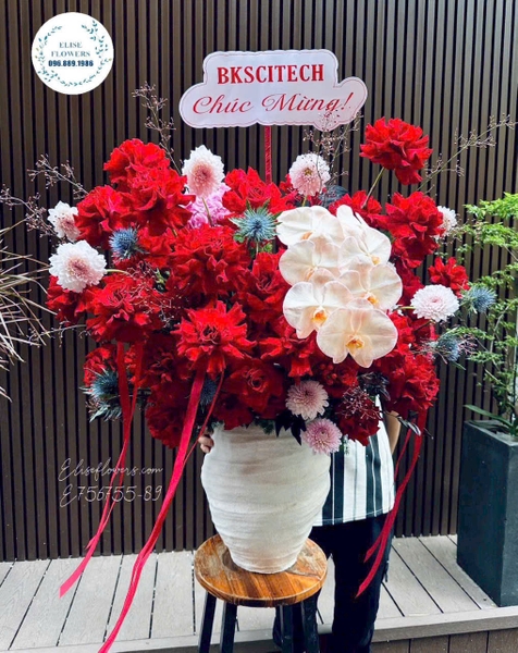 Lẵng hoa chúc mừng tân gia nhà mới tại Bắc Từ Liêm | Elise Flowers