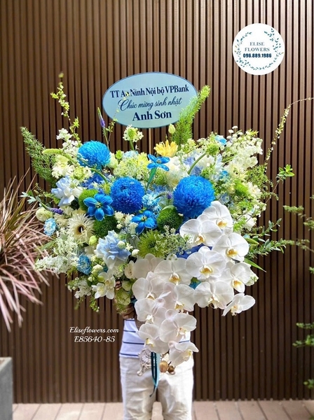 Lẵng hoa tặng sếp nam đẹp, sang trọng tại Hà Nội | Elise Flowers