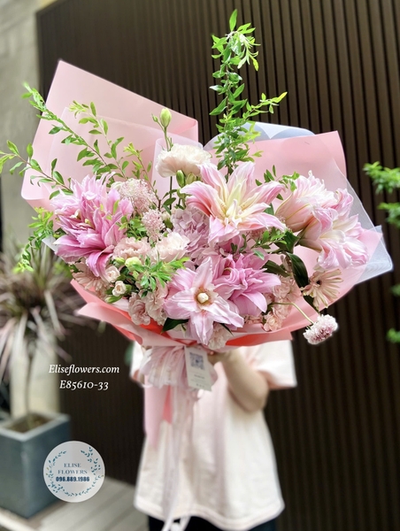 Mẫu hoa ly kép hồng đẹp. Mua hoa ly kép hồng đẹp ở Hà Nội | Elise Flowers